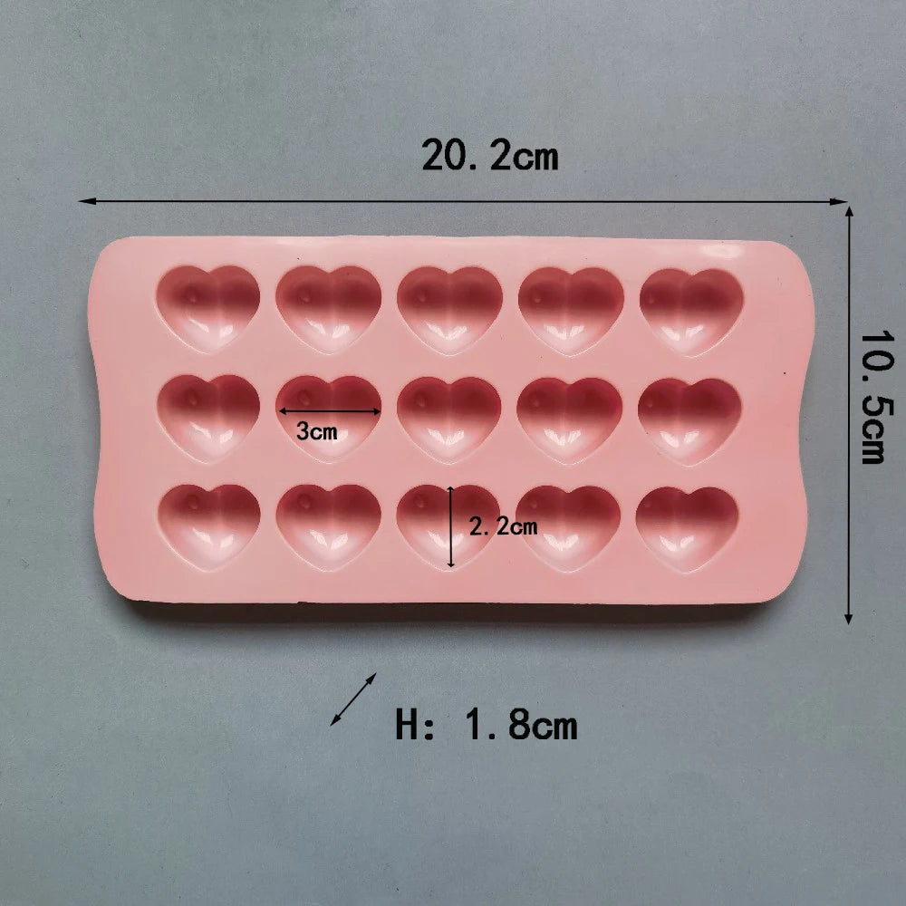 Cute Heart Silicone Mould