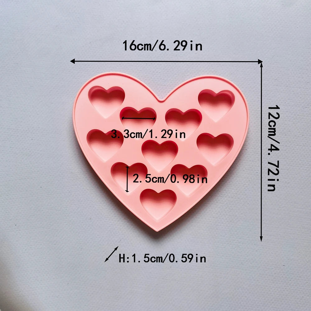 Heart-Shaped Silicone Mould