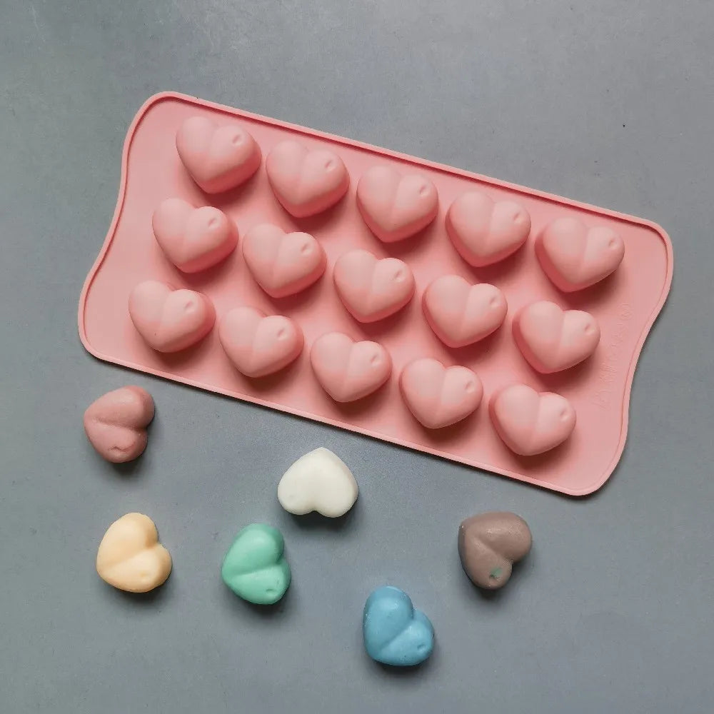 Cute Heart Silicone Mould