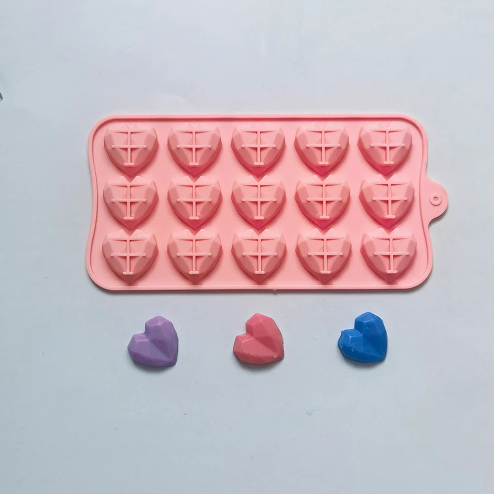 Diamond Heart Silicone Mould