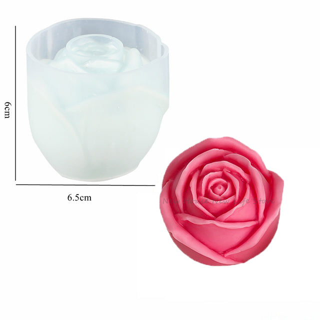 Single Rose 3D-Silicone Mould