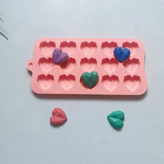 Diamond Heart Silicone Mould